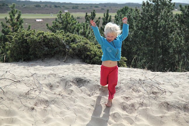 Crash Jumping At The Beach